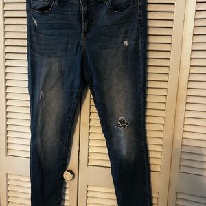 Distressed Blue Jeans for Women